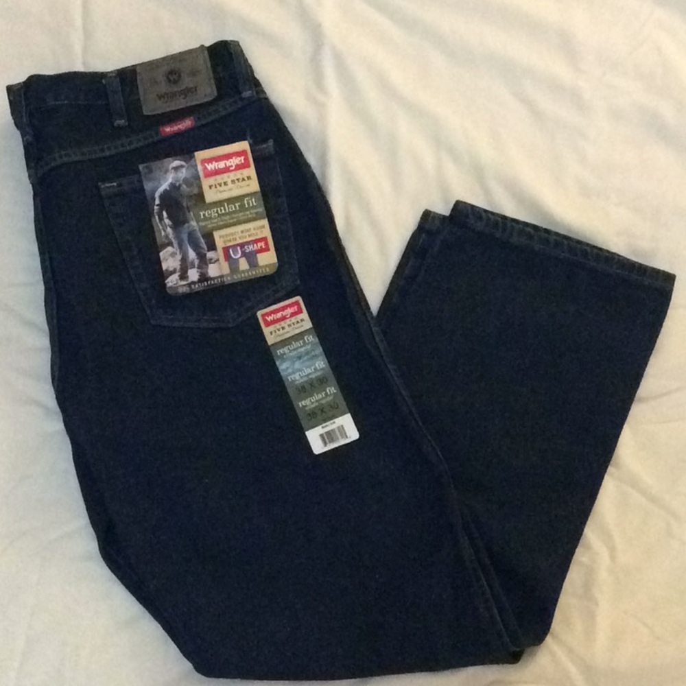 New Wrangler Jeans 5 Star Denim  38x30